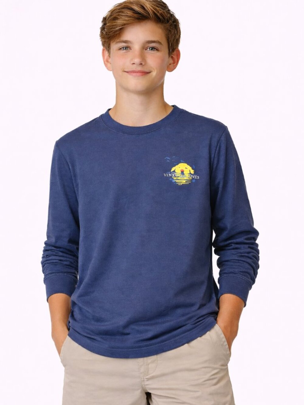 Vineyard Vines Boy's Long Sleeve Graphic Tee – Boys Large (16) - NWT